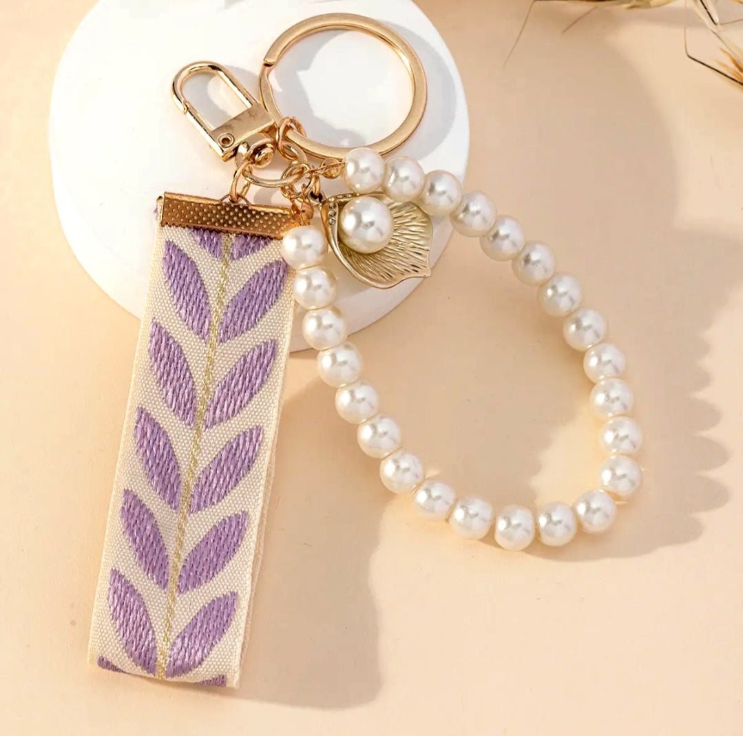 Pearl Wristlet Keychain