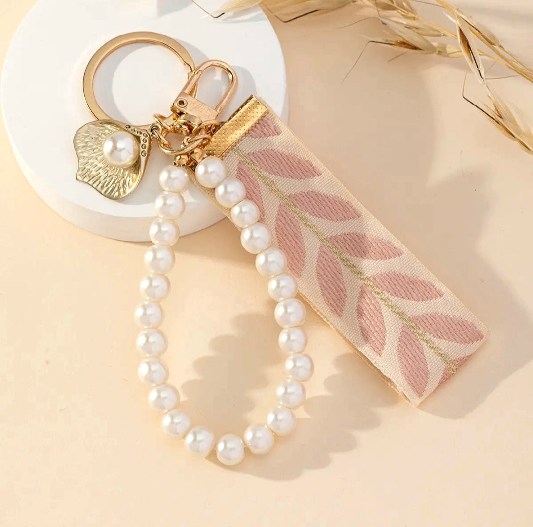 Pearl Wristlet Keychain