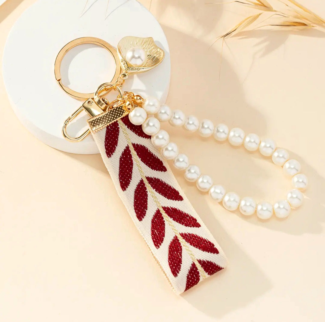 Pearl Wristlet Keychain