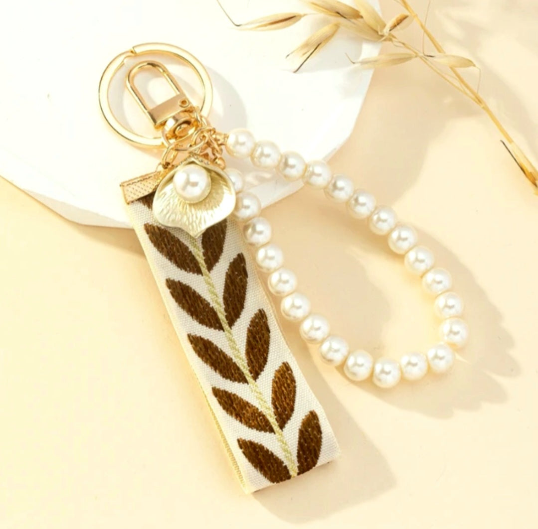 Pearl Wristlet Keychain