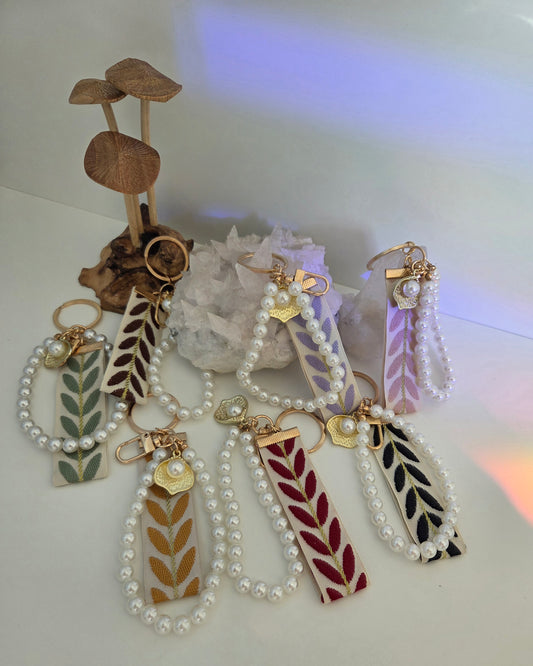 Pearl Wristlet Keychain