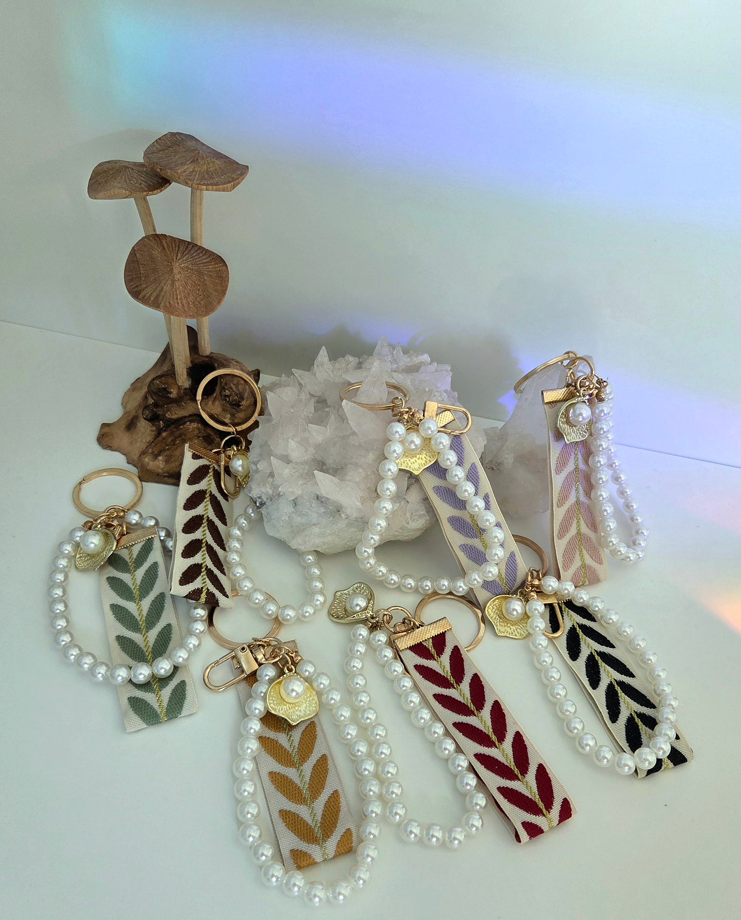 Pearl Wristlet Keychain