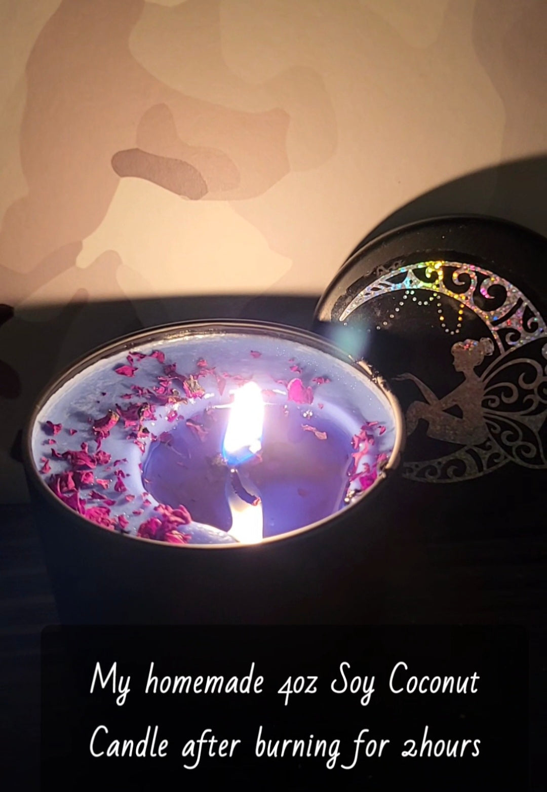 8oz. Soy-Coconut Wax Candle w/Crystal